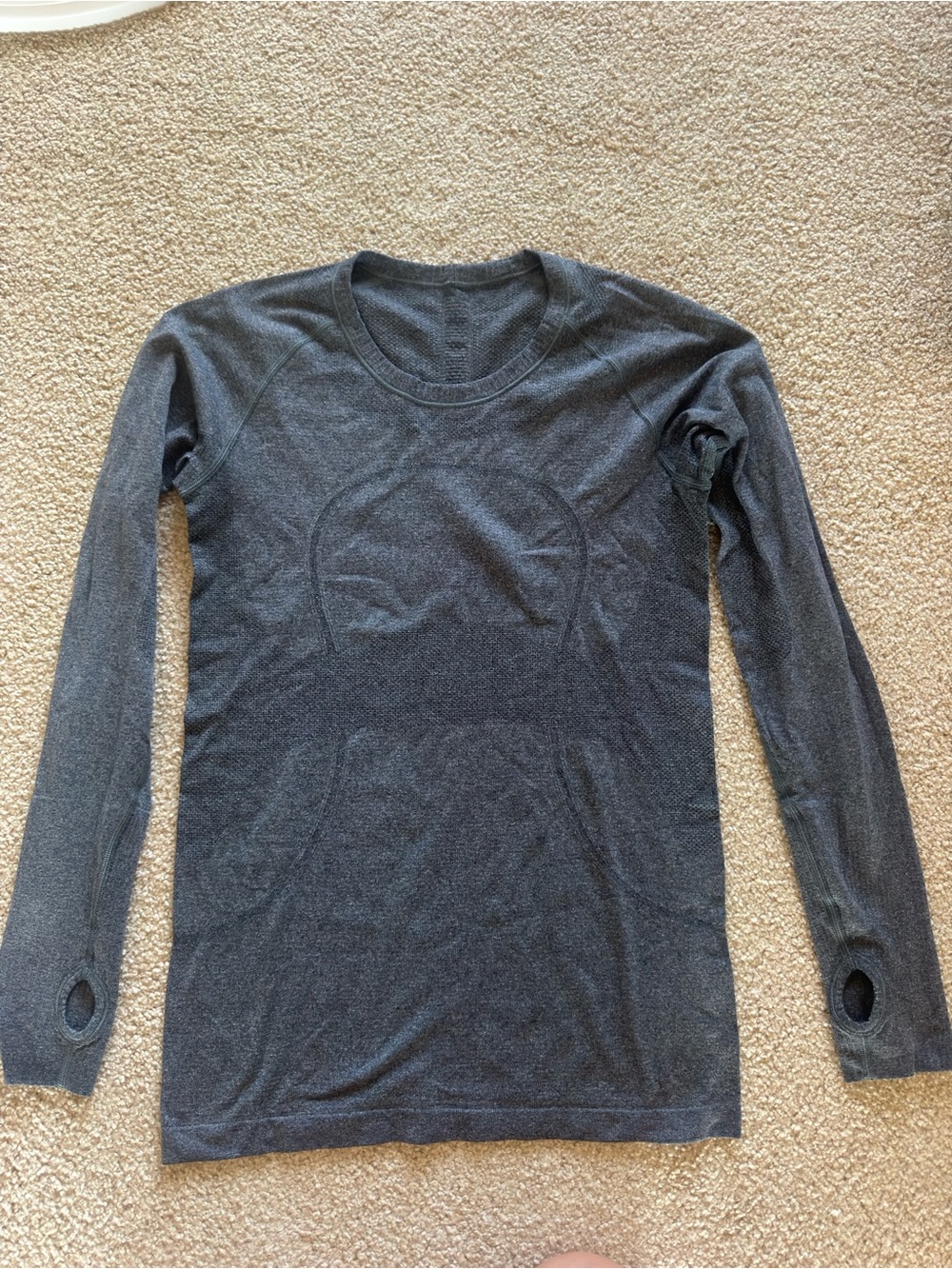 lululemon athletica Women's Long Sleeve Crew Top - Charcoal Gray